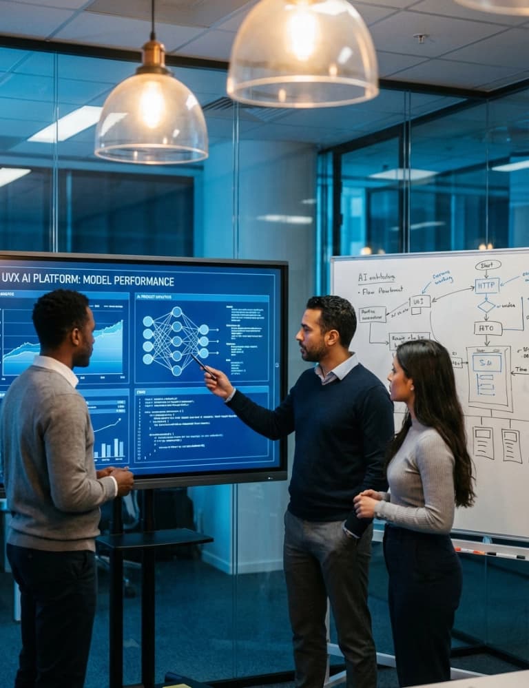 The UVX team at work